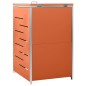 vidaXL Mülltonnenbox für 1 Tonne 69x77,5x115 cm Edelstahl vidaXL Mülltonnenbox für 1 Tonne 69x77,5x115 cm Edelstahl