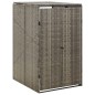 vidaXL Mülltonnenbox für 1 Tonne Grau 70x80x117 cm Poly Rattan vidaXL Mülltonnenbox für 1 Tonne Grau 70x80x117 cm Poly Rattan