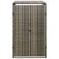vidaXL Mülltonnenbox für 1 Tonne Grau 70x80x117 cm Poly Rattan vidaXL Mülltonnenbox für 1 Tonne Grau 70x80x117 cm Poly Rattan