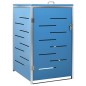 vidaXL Mülltonnenbox für 1 Tonne 69x77,5x115 cm Edelstahl