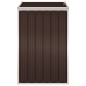 vidaXL Mülltonnenbox Braun 72×81×121 cm Stahl vidaXL Mülltonnenbox Braun 72×81×121 cm Stahl