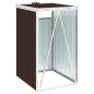 vidaXL Mülltonnenbox Braun 72×81×121 cm Stahl vidaXL Mülltonnenbox Braun 72×81×121 cm Stahl