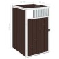vidaXL Mülltonnenbox Braun 72×81×121 cm Stahl vidaXL Mülltonnenbox Braun 72×81×121 cm Stahl