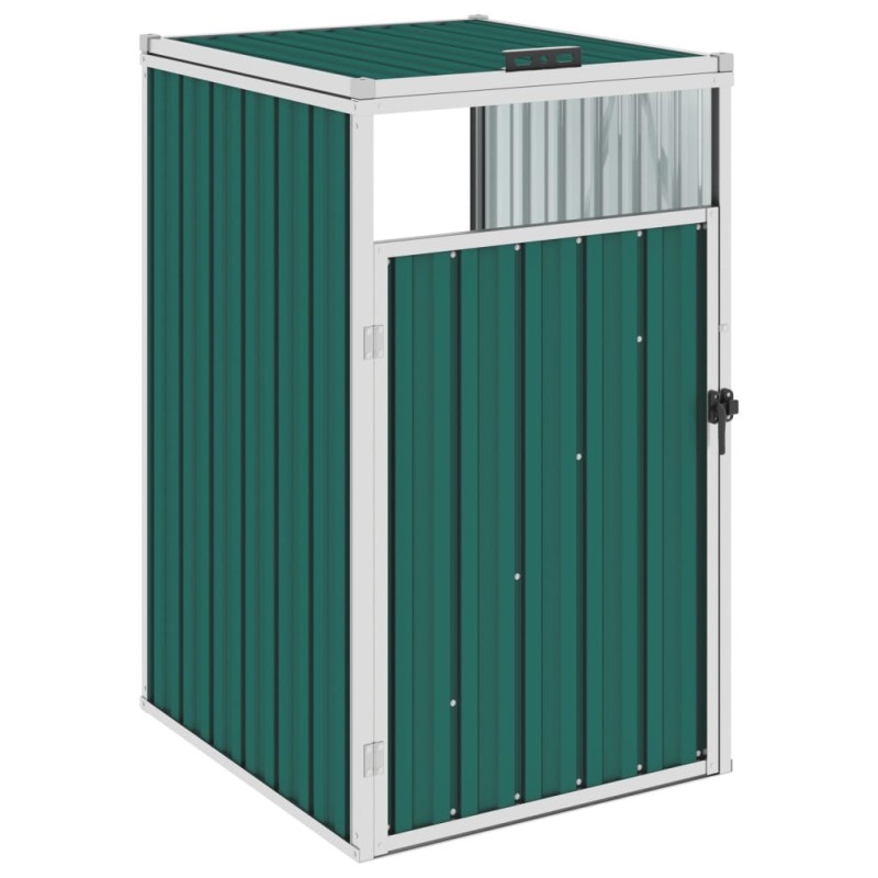 vidaXL Mülltonnenbox Grün 72×81×121 cm Stahl vidaXL Mülltonnenbox Grün 72×81×121 cm Stahl