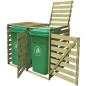 vidaXL Mülltonnenbox für 2 Tonnen 240 L Imprägniertes Holz vidaXL Mülltonnenbox für 2 Tonnen 240 L Imprägniertes Holz