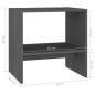 vidaXL Nachttische 2 Stk. Grau 40x30,5x40 cm Kiefer Massivholz vidaXL Nachttische 2 Stk. Grau 40x30,5x40 cm Kiefer Massivholz