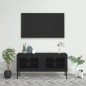 vidaXL TV-Schrank Schwarz 105x35x50 cm Stahl vidaXL TV-Schrank Schwarz 105x35x50 cm Stahl