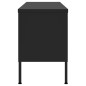 vidaXL TV-Schrank Schwarz 105x35x50 cm Stahl vidaXL TV-Schrank Schwarz 105x35x50 cm Stahl