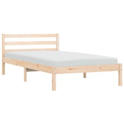 vidaXL Massivholzbett 75x190 cm Kiefer 2FT6 Small Single