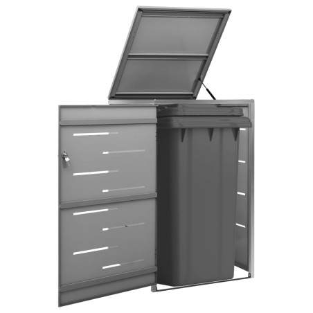 vidaXL Mülltonnenbox für 1 Tonne 69x77,5x115 cm Edelstahl