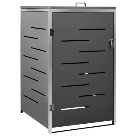 vidaXL Mülltonnenbox für 1 Tonne 69x77,5x115 cm Edelstahl