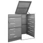 vidaXL Mülltonnenbox für 1 Tonne 69x77,5x115 cm Edelstahl vidaXL Mülltonnenbox für 1 Tonne 69x77,5x115 cm Edelstahl