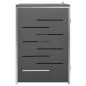 vidaXL Mülltonnenbox für 1 Tonne 69x77,5x115 cm Edelstahl vidaXL Mülltonnenbox für 1 Tonne 69x77,5x115 cm Edelstahl
