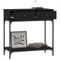 vidaXL Konsolentisch Schwarz 75x34,5x75 cm Holzwerkstoff vidaXL Konsolentisch Schwarz 75x34,5x75 cm Holzwerkstoff
