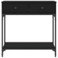 vidaXL Konsolentisch Schwarz 75x34,5x75 cm Holzwerkstoff vidaXL Konsolentisch Schwarz 75x34,5x75 cm Holzwerkstoff