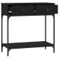 vidaXL Konsolentisch Schwarz 75x34,5x75 cm Holzwerkstoff vidaXL Konsolentisch Schwarz 75x34,5x75 cm Holzwerkstoff