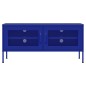 vidaXL TV-Schrank Marineblau 105x35x50 cm Stahl vidaXL TV-Schrank Marineblau 105x35x50 cm Stahl