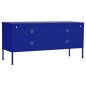 vidaXL TV-Schrank Marineblau 105x35x50 cm Stahl vidaXL TV-Schrank Marineblau 105x35x50 cm Stahl