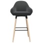 Barhocker Dunkelgrau Stoff Barhocker Dunkelgrau Stoff