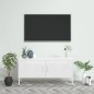 vidaXL TV-Schrank Weiß 105x35x50 cm Stahl vidaXL TV-Schrank Weiß 105x35x50 cm Stahl