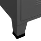 vidaXL TV-Schrank Industrie-Stil Anthrazit 105x35x42 cm Metall vidaXL TV-Schrank Industrie-Stil Anthrazit 105x35x42 cm Metall