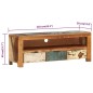 vidaXL TV-Schrank 110x30x40 cm Altholz Massiv vidaXL TV-Schrank 110x30x40 cm Altholz Massiv