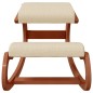vidaXL Kniestuhl Creme 55x84x55 cm Birkensperrholz vidaXL Kniestuhl Creme 55x84x55 cm Birkensperrholz