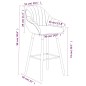 Barhocker Dunkelgrau Stoff Barhocker Dunkelgrau Stoff