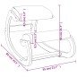 vidaXL Kniestuhl Creme 55x84x55 cm Birkensperrholz vidaXL Kniestuhl Creme 55x84x55 cm Birkensperrholz
