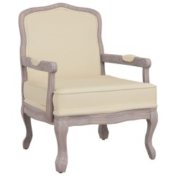 vidaXL Sessel Beige 64x64x90 cm Leinen