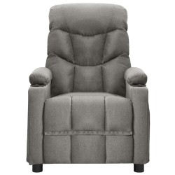 vidaXL Massagesessel Hellgrau Stoff