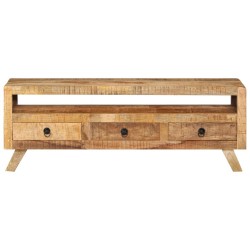 vidaXL TV-Schrank 110x30x40 cm Massivholz Mango 