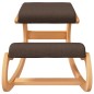 vidaXL Kniestuhl Braun 55x84x55 cm Birkensperrholz vidaXL Kniestuhl Braun 55x84x55 cm Birkensperrholz