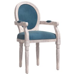 vidaXL Esszimmerstuhl Blau 54x56x96,5 cm Samt