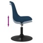 Esszimmerstühle 4 Stk. Drehbar Blau Samt Esszimmerstühle 4 Stk. Drehbar Blau Samt