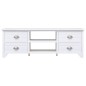 vidaXL TV-Schrank Weiß 108x30x40 cm Massivholz Paulownia vidaXL TV-Schrank Weiß 108x30x40 cm Massivholz Paulownia