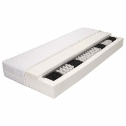 vidaXL Matratze 120 x 200 cm 7 Zonen Taschenfedern 20 cm H3