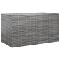 vidaXL Garten-Kissenbox PE Rattan 194x100x103 cm Grau vidaXL Garten-Kissenbox PE Rattan 194x100x103 cm Grau