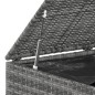 vidaXL Garten-Kissenbox PE Rattan 194x100x103 cm Grau vidaXL Garten-Kissenbox PE Rattan 194x100x103 cm Grau