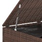 vidaXL Garten-Kissenbox PE Rattan 194x100x103 cm Braun vidaXL Garten-Kissenbox PE Rattan 194x100x103 cm Braun