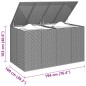 vidaXL Garten-Kissenbox PE Rattan 194x100x103 cm Braun vidaXL Garten-Kissenbox PE Rattan 194x100x103 cm Braun
