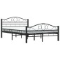 vidaXL Bettgestell Schwarz Stahl 140×200 cm vidaXL Bettgestell Schwarz Stahl 140×200 cm