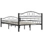 vidaXL Bettgestell Schwarz Stahl 140×200 cm vidaXL Bettgestell Schwarz Stahl 140×200 cm