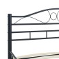 vidaXL Bettgestell Schwarz Stahl 140×200 cm vidaXL Bettgestell Schwarz Stahl 140×200 cm