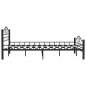 vidaXL Bettgestell Schwarz Stahl 160×200 cm vidaXL Bettgestell Schwarz Stahl 160×200 cm