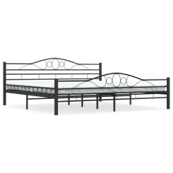 vidaXL Bettgestell Schwarz Stahl 180×200 cm