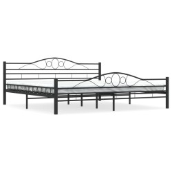vidaXL Bettgestell Schwarz Stahl 200x200 cm