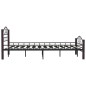 vidaXL Bettgestell Schwarz Metall 120x200 cm vidaXL Bettgestell Schwarz Metall 120x200 cm