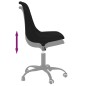 Esszimmerstühle 2 Stk. Drehbar Schwarz Stoff Esszimmerstühle 2 Stk. Drehbar Schwarz Stoff