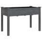 vidaXL Pflanzkübel mit Einsatz Grau 118x59x76 cm Massivholz Tanne vidaXL Pflanzkübel mit Einsatz Grau 118x59x76 cm Massivholz Tanne